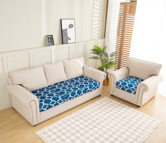 91家纺网 家纺一手货源 找家纺 兴妮雅家纺 2022新款四季款坐垫套 克莱因蓝格