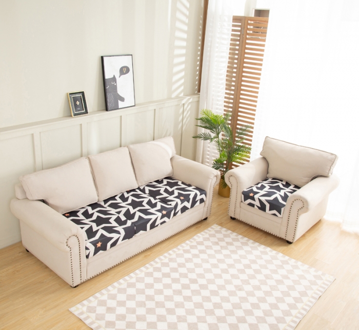 91家纺网 家纺一手货源 找家纺 兴妮雅家纺 2022新款四季款坐垫套 梦幻星空