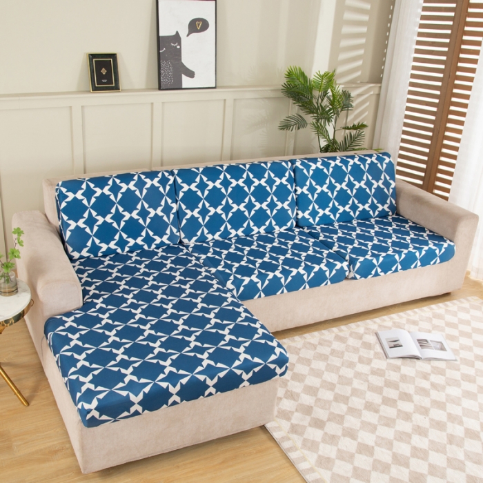 91家纺网 家纺一手货源 找家纺 兴妮雅家纺 2022新款印花款贵妃坐垫套克莱因蓝格