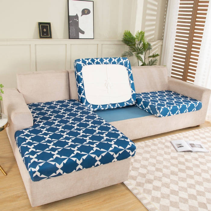 91家纺网 家纺一手货源 找家纺 兴妮雅家纺 2022新款印花款贵妃坐垫套克莱因蓝格