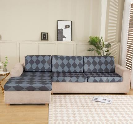 91家纺网 家纺一手货源 找家纺 兴妮雅家纺 2022新款印花款贵妃坐垫套简约主义灰