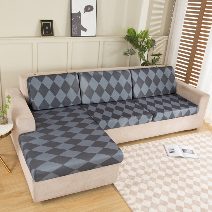 91家纺网 家纺一手货源 找家纺 兴妮雅家纺 2022新款印花款贵妃坐垫套简约主义灰