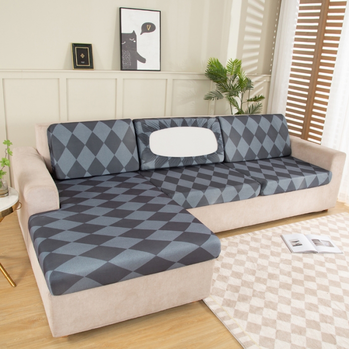 91家纺网 家纺一手货源 找家纺 兴妮雅家纺 2022新款印花款贵妃坐垫套简约主义灰