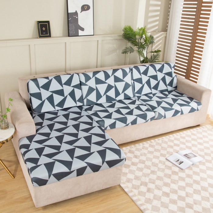 91家纺网 家纺一手货源 找家纺 兴妮雅家纺 2022新款印花款贵妃坐垫套灰调三角形