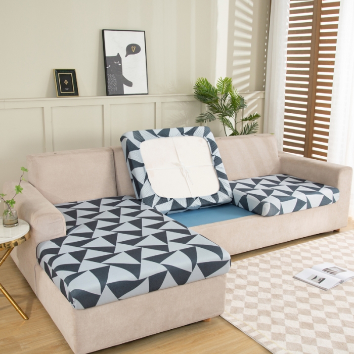 91家纺网 家纺一手货源 找家纺 兴妮雅家纺 2022新款印花款贵妃坐垫套灰调三角形