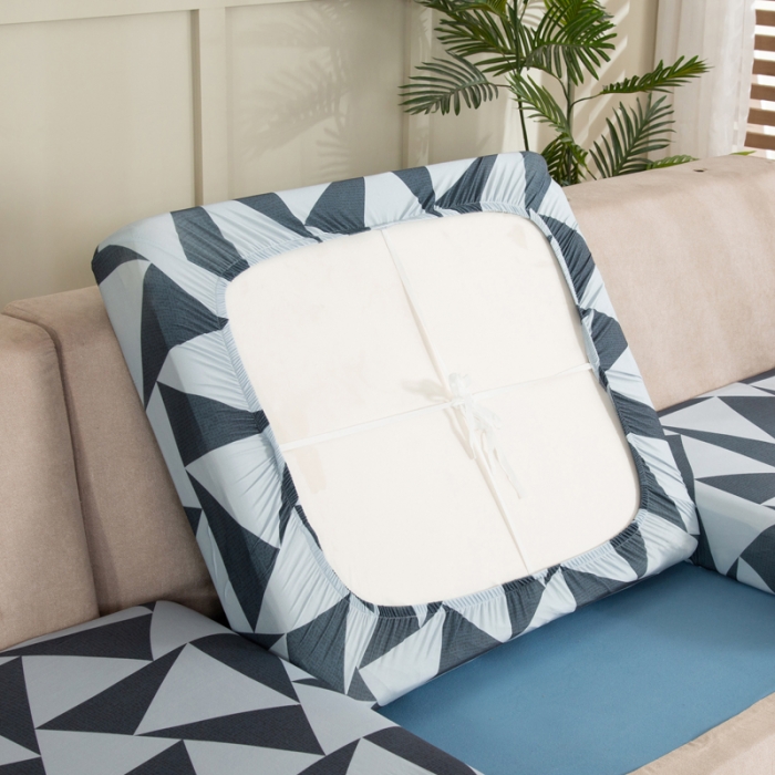 91家纺网 家纺一手货源 找家纺 兴妮雅家纺 2022新款印花款贵妃坐垫套灰调三角形