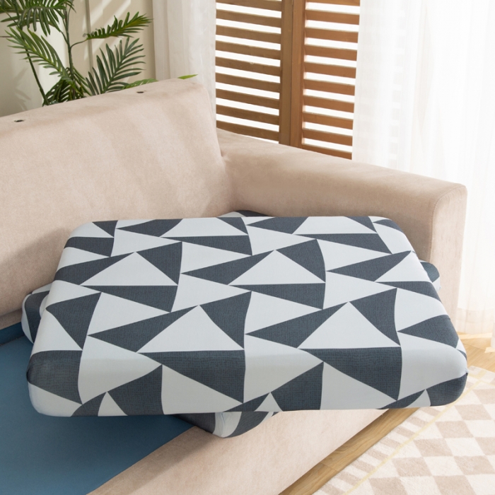 91家纺网 家纺一手货源 找家纺 兴妮雅家纺 2022新款印花款贵妃坐垫套灰调三角形