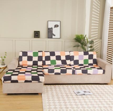 91家纺网 家纺一手货源 找家纺 兴妮雅家纺 2022新款印花款贵妃坐垫套多彩方格