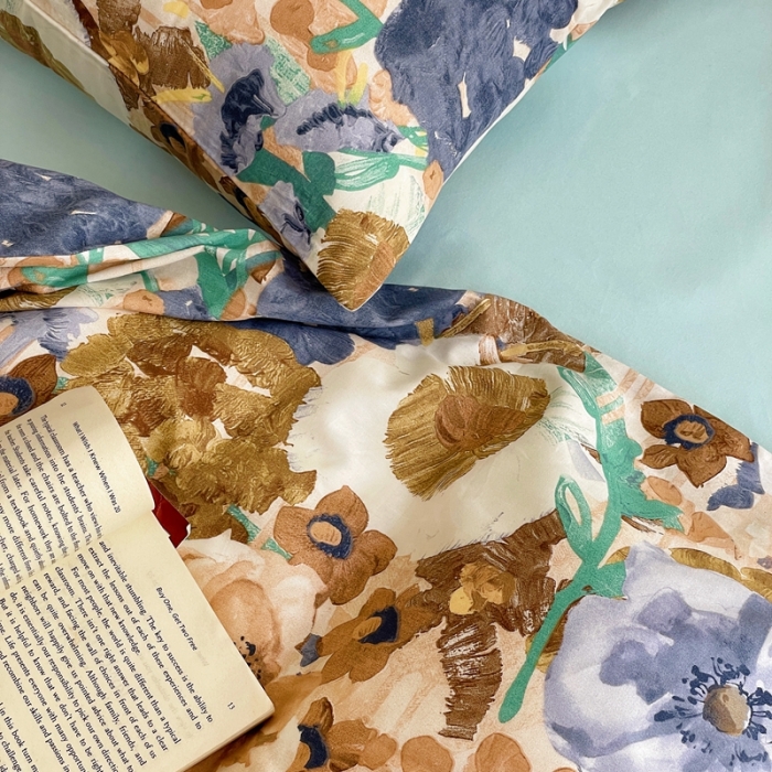 91家纺网 家纺一手货源 找家纺 （总）窝米2022新款13370全棉四件套花卉系列