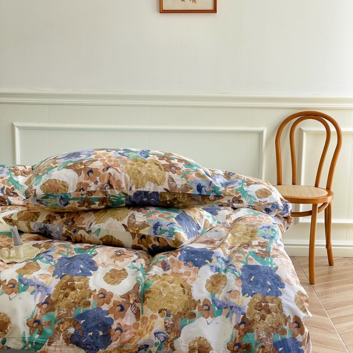 91家纺网 家纺一手货源 找家纺 （总）窝米2022新款13370全棉四件套花卉系列