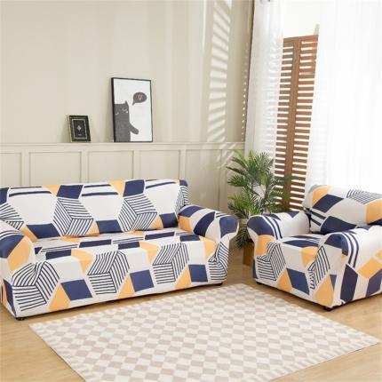 91家纺网 家纺一手货源 找家纺 兴妮雅 2022新款贵妃风格组合全包沙发套 风尚之约