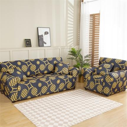 91家纺网 家纺一手货源 找家纺 兴妮雅 2022新款贵妃风格组合全包沙发套 经典回味