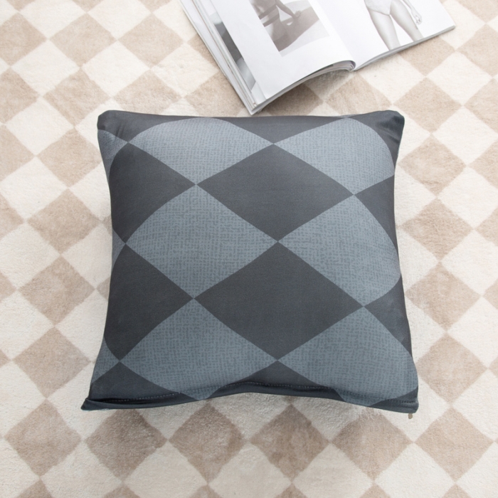 91家纺网 家纺一手货源 找家纺 兴妮雅 2022新款贵妃风格组合全包沙发套 简约主义灰