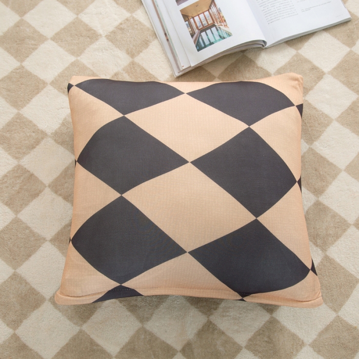 91家纺网 家纺一手货源 找家纺 兴妮雅 2022新款贵妃风格组合全包沙发套 简约主义咖