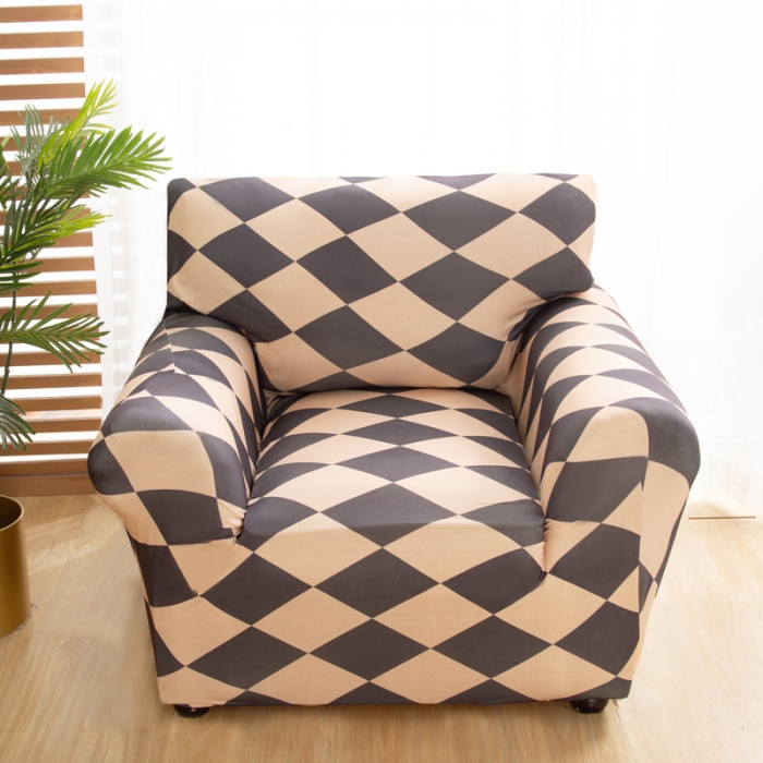 91家纺网 家纺一手货源 找家纺 兴妮雅 2022新款贵妃风格组合全包沙发套 简约主义咖