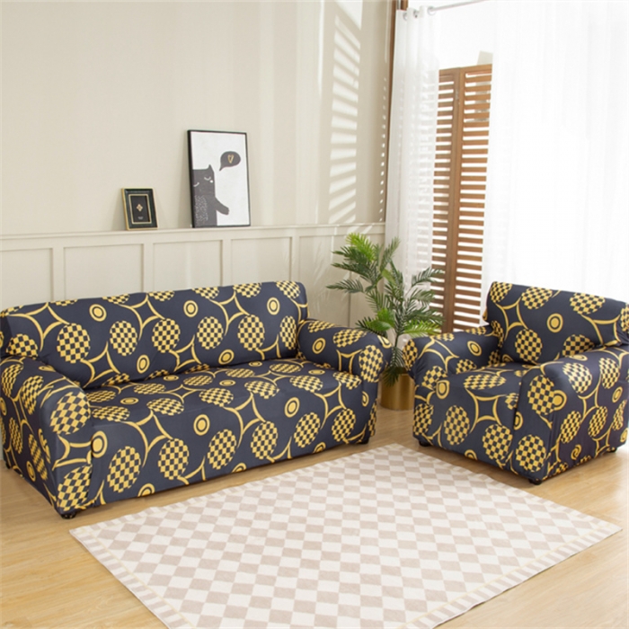 91家纺网 家纺一手货源 找家纺 兴妮雅 2022新款贵妃风格组合全包沙发套 经典回味