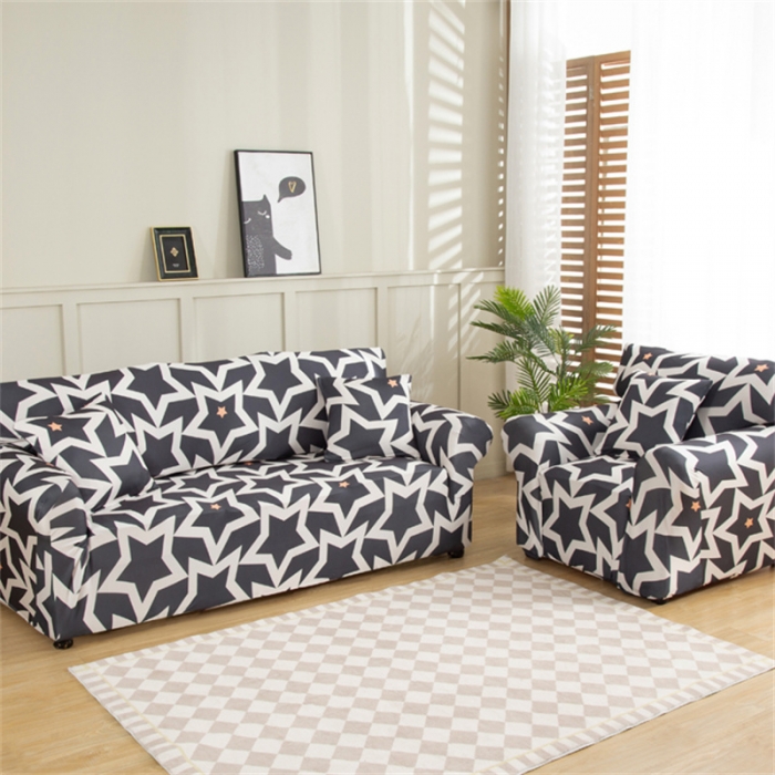 91家纺网 家纺一手货源 找家纺 兴妮雅 2022新款贵妃风格组合全包沙发套 梦幻星空