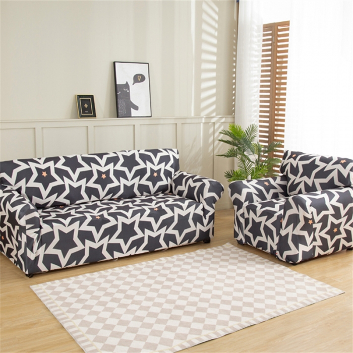 91家纺网 家纺一手货源 找家纺 兴妮雅 2022新款贵妃风格组合全包沙发套 梦幻星空