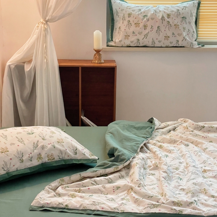 91家纺网 家纺一手货源 找家纺 梦享生活家居 2022新款纯棉夏被 朵拉