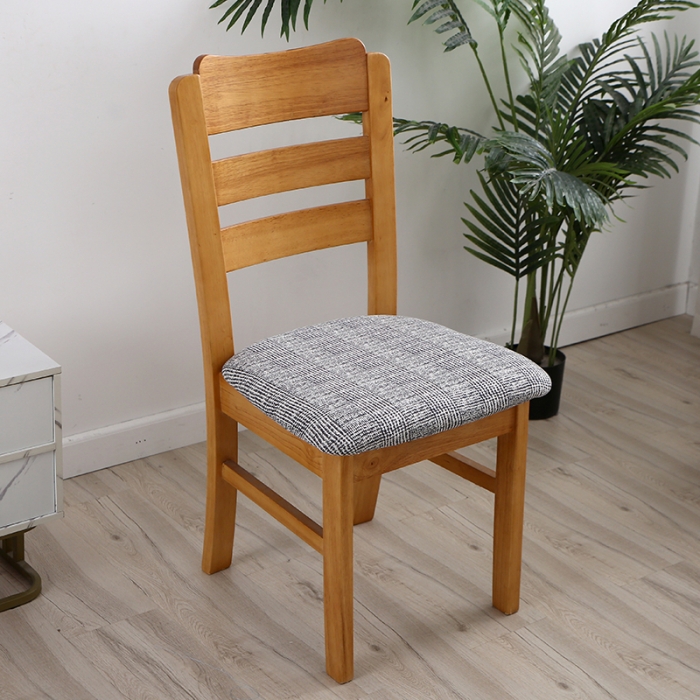 91家纺网 家纺一手货源 找家纺 兴妮雅 2022新款四季款弹力布椅子套45*45cm 风尚灰