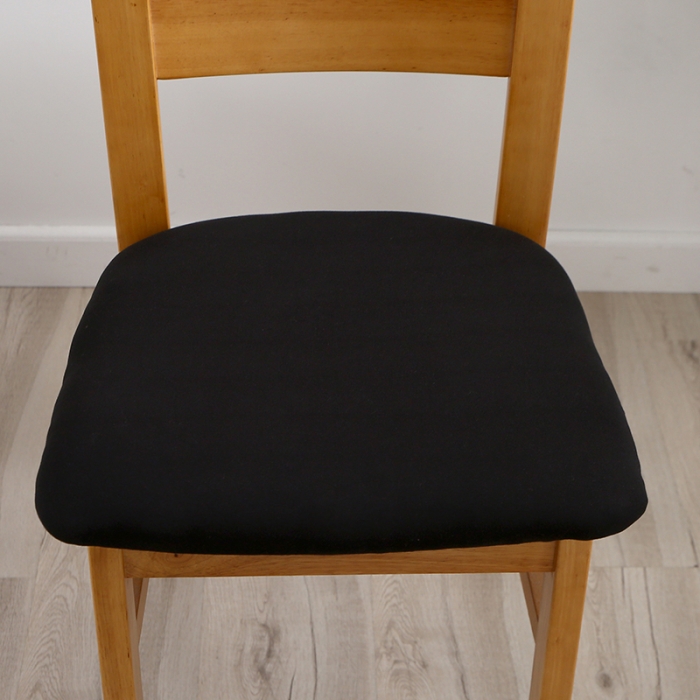 91家纺网 家纺一手货源 找家纺 兴妮雅 2022新款四季款弹力布椅子套45*45cm 黑