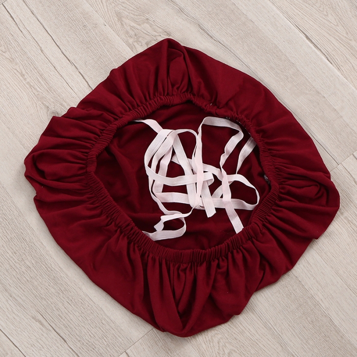 91家纺网 家纺一手货源 找家纺 兴妮雅 2022新款四季款弹力布椅子套45*45cm 酒红