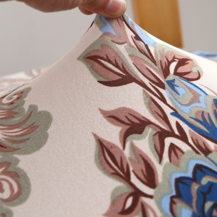 91家纺网 家纺一手货源 找家纺 兴妮雅 2022新款四季款弹力布椅子套45*45cm 美式印象