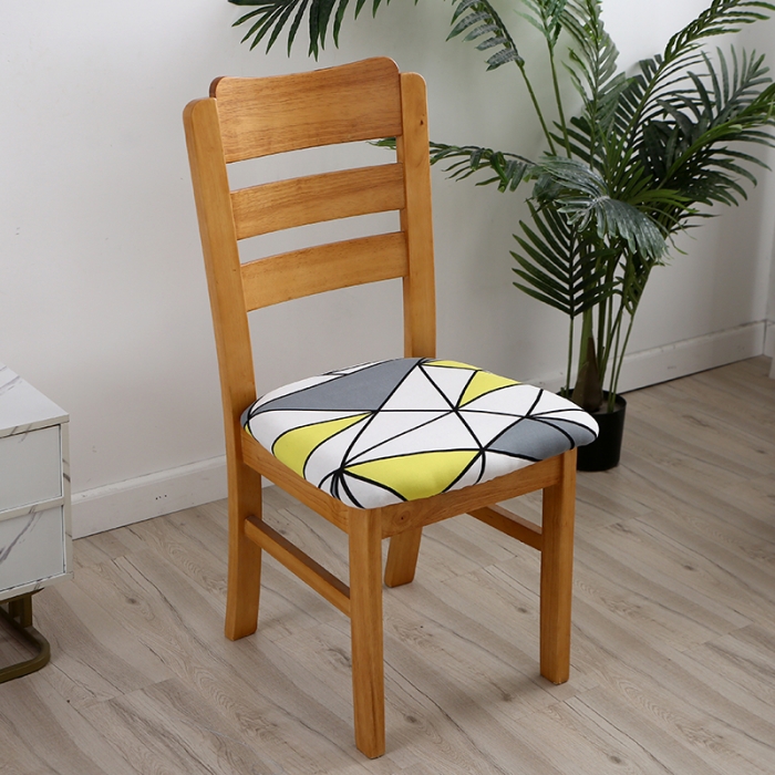 91家纺网 家纺一手货源 找家纺 兴妮雅 2022新款四季款弹力布椅子套45*45cm 炫彩时空