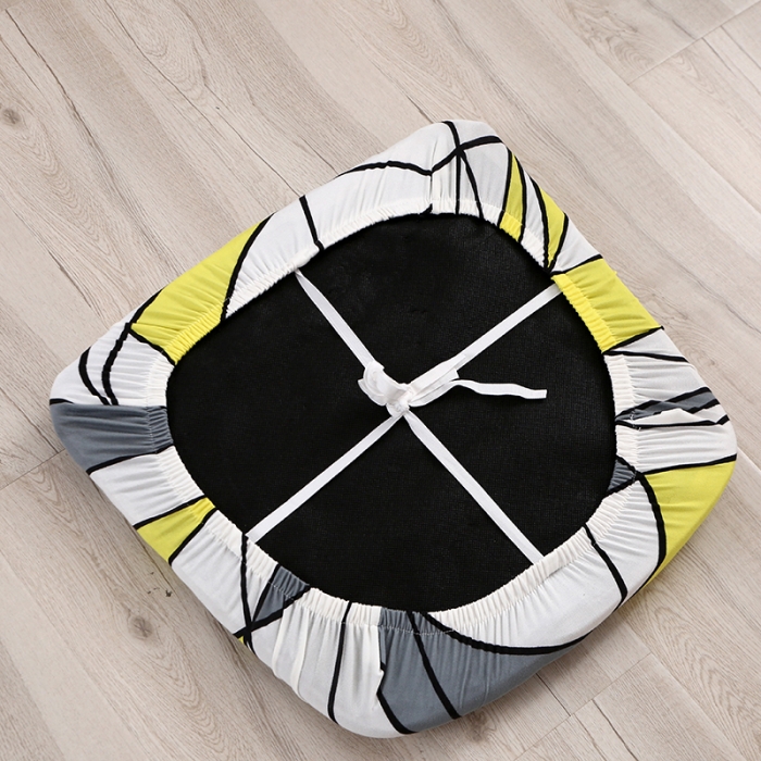 91家纺网 家纺一手货源 找家纺 兴妮雅 2022新款四季款弹力布椅子套45*45cm 炫彩时空