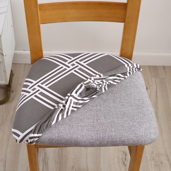 91家纺网 家纺一手货源 找家纺 兴妮雅 2022新款四季款弹力布椅子套45*45cm 一往情深