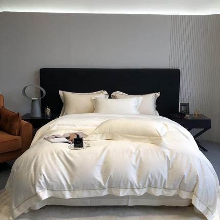 91家纺网 家纺一手货源 找家纺 馨蕊家居 2022新品春夏100支天丝棉四件套-C系列 C系列-元气白桃