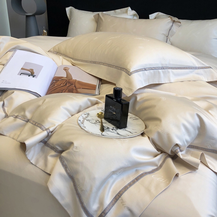 91家纺网 家纺一手货源 找家纺 馨蕊家居 2022新品春夏100支天丝棉四件套-C系列 C系列-香槟