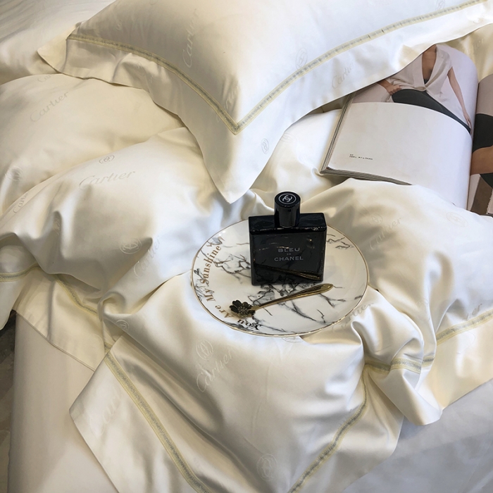 91家纺网 家纺一手货源 找家纺 馨蕊家居 2022新品春夏100支天丝棉四件套-C系列 C系列-元气白桃