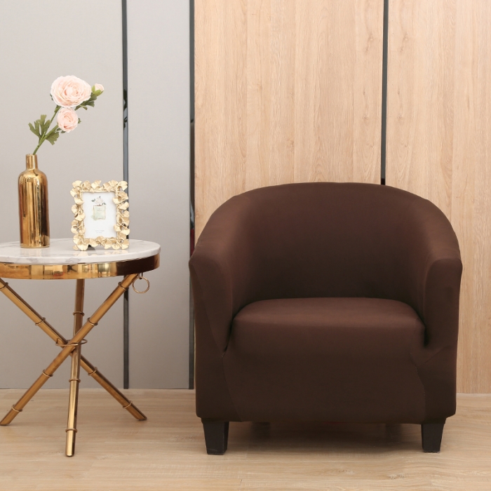 91家纺网 家纺一手货源 找家纺 兴妮雅 2022新款U型沙发套沙发垫 深棕