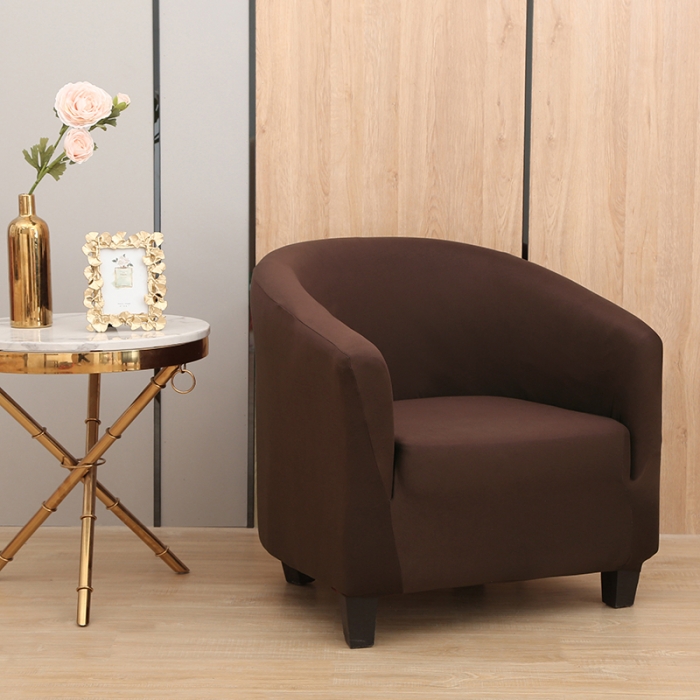 91家纺网 家纺一手货源 找家纺 兴妮雅 2022新款U型沙发套沙发垫 深棕