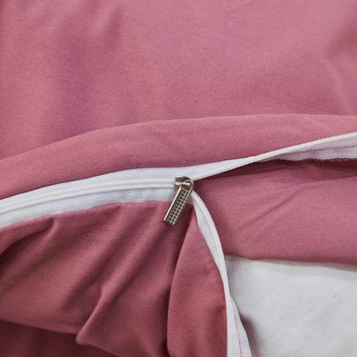 91家纺网 家纺一手货源 找家纺 乐居坊 2023新款纯色忆丝棉四件套 香菲-豆沙