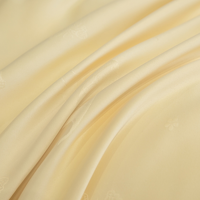 91家纺网 家纺一手货源 找家纺 涵宸 2022新款提花刺绣四件套 花花世界-阳光黄