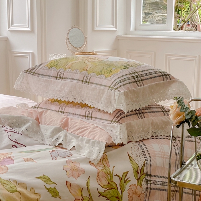 91家纺网 家纺一手货源 找家纺 （总）圆岛 2022新款全棉大版数码印花森系四件套