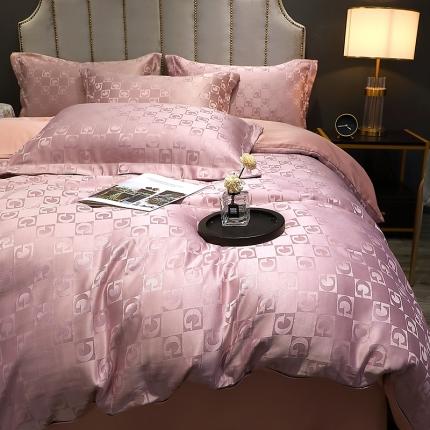 91家纺网 家纺一手货源 找家纺 （总）韩秀家纺 2022新款水洗真丝提花四件套