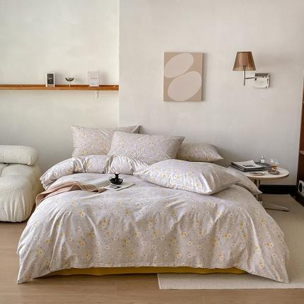 91家纺网 家纺一手货源 找家纺 （总）捌月 2024新款全棉水洗棉印花四件套