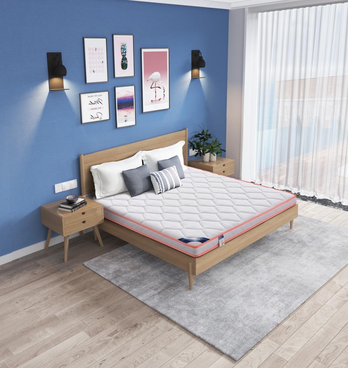 91家纺网 家纺一手货源 找家纺 时奥 2022新款儿童床垫椰棕-粉(包邮)