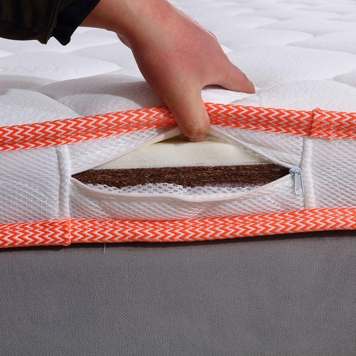 91家纺网 家纺一手货源 找家纺 时奥 2022新款儿童床垫椰棕-粉(包邮)