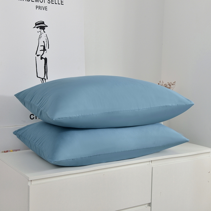 91家纺网 家纺一手货源 找家纺 极梦 2025新款纯色水洗棉磨毛单枕套枕头保护套