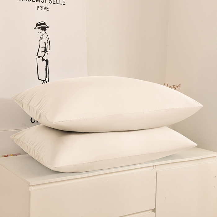 91家纺网 家纺一手货源 找家纺 极梦 2025新款纯色水洗棉磨毛单枕套枕头保护套