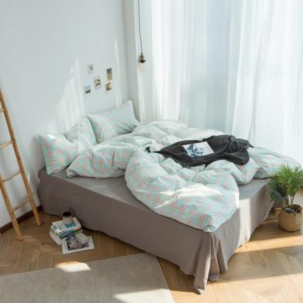 91家纺网 家纺一手货源 找家纺 （总）尚品本色 2023新款全棉水洗棉四件套