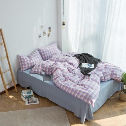 91家纺网 家纺一手货源 找家纺 （总）尚品本色 2023新款全棉水洗棉四件套