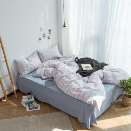 91家纺网 家纺一手货源 找家纺 （总）尚品本色 2023新款全棉水洗棉四件套