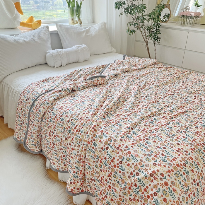 91家纺网 家纺一手货源 找家纺 千朵 2022新款全棉13372大豆夏被 半夏