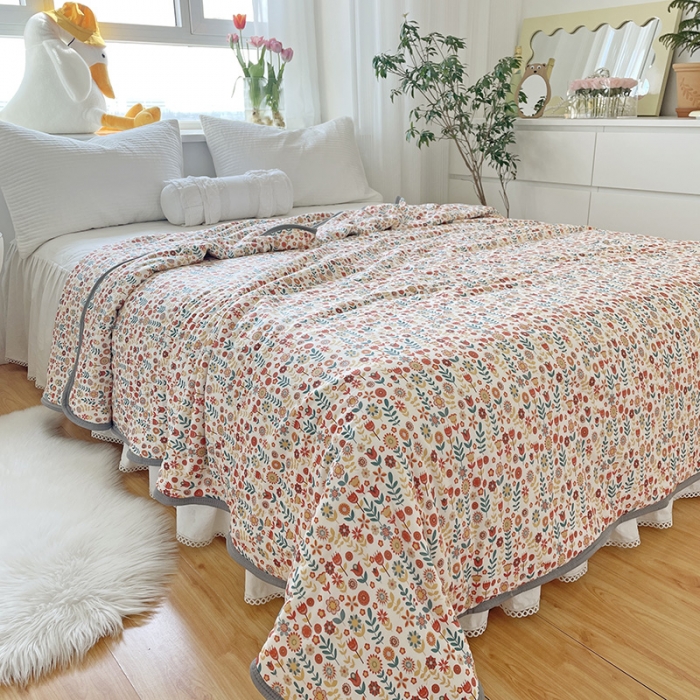 91家纺网 家纺一手货源 找家纺 千朵 2022新款全棉13372大豆夏被 半夏