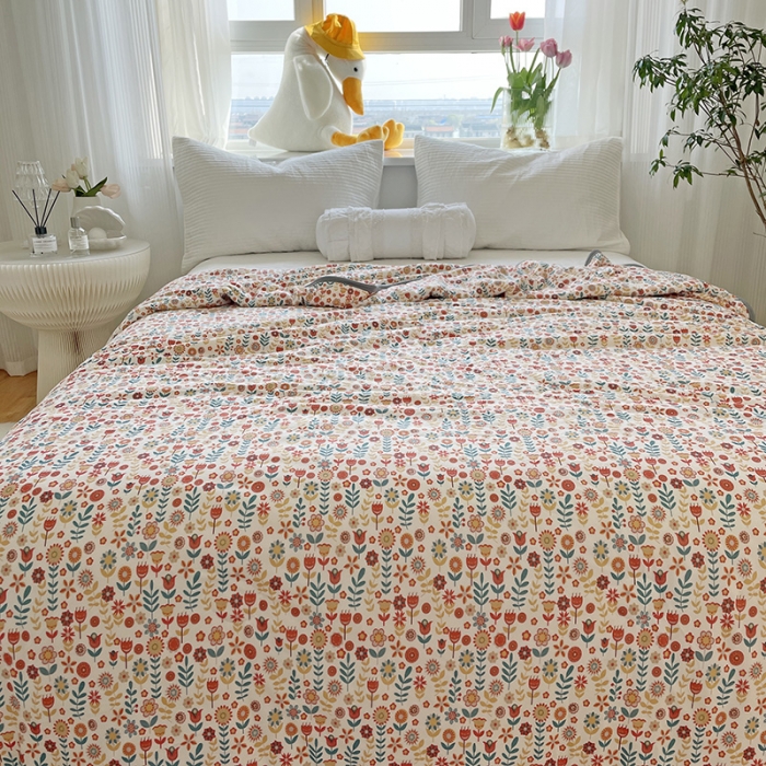 91家纺网 家纺一手货源 找家纺 千朵 2022新款全棉13372大豆夏被 半夏